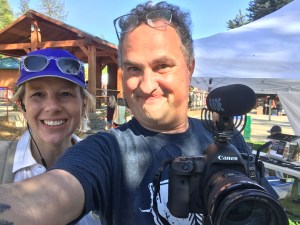 Christopher Allan Smith on location shooting THREE DAYS IN PARADISE, a documentary series about the people of the Paradise Ridge before, during and after the Camp Fire.